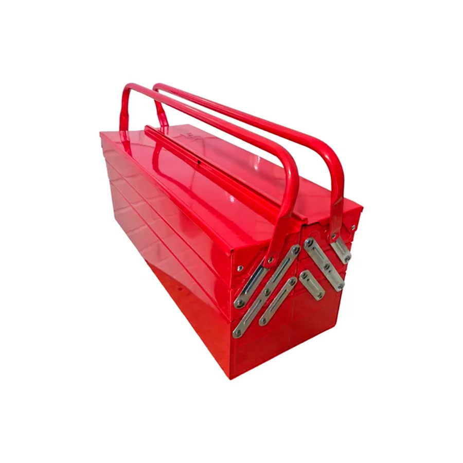 Caja Herramienta Articulada Metálica ROJA