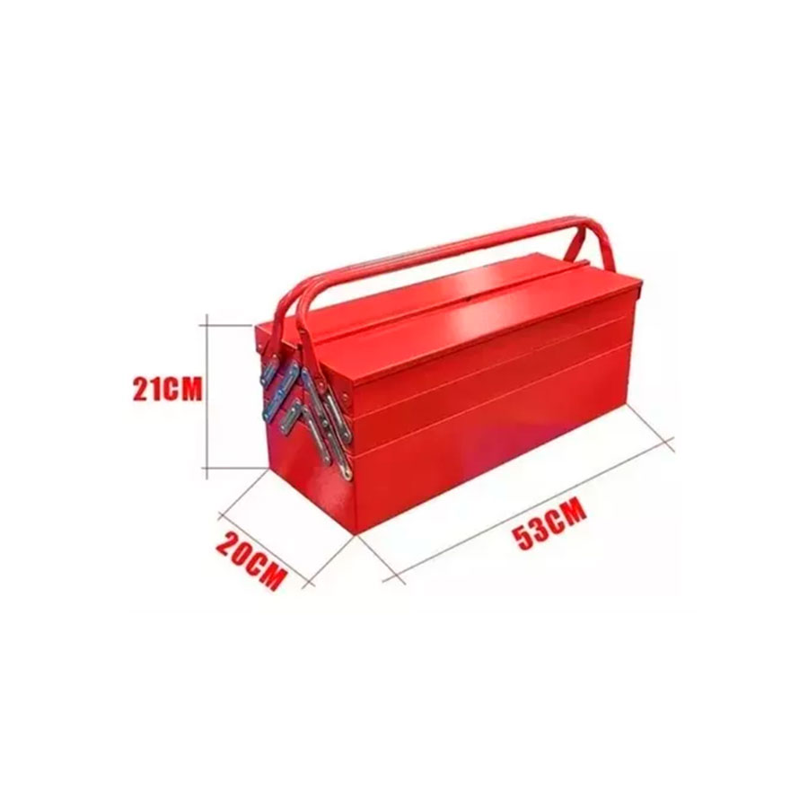 Caja Herramienta Articulada Metálica ROJA - Imagen 5