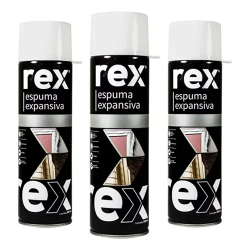 pack 3 Espuma Expansiva Poliuretano Sellador Aislante 500ml