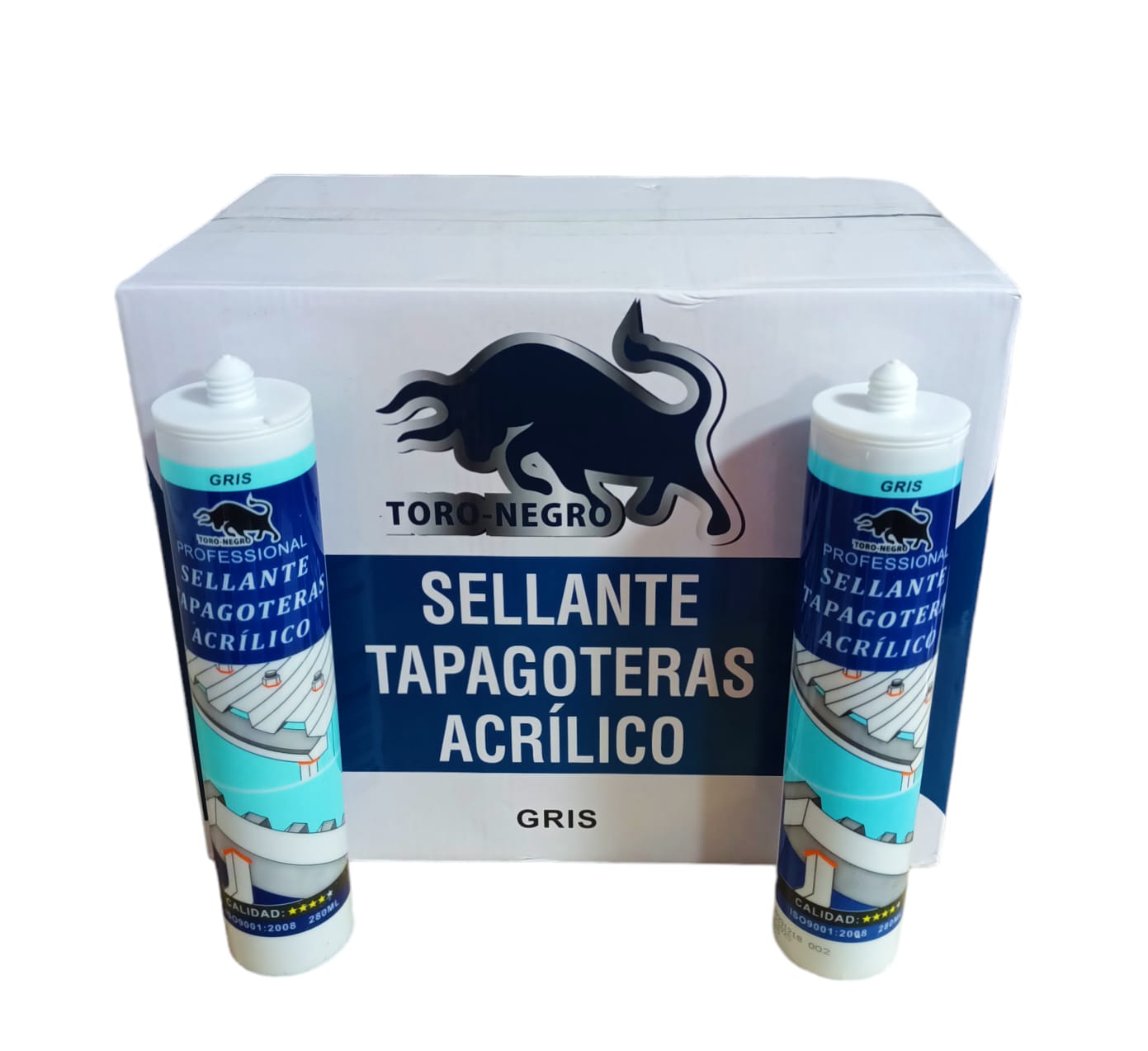 Silicona Tapagoteras Gris Acrílico EMBALAJE