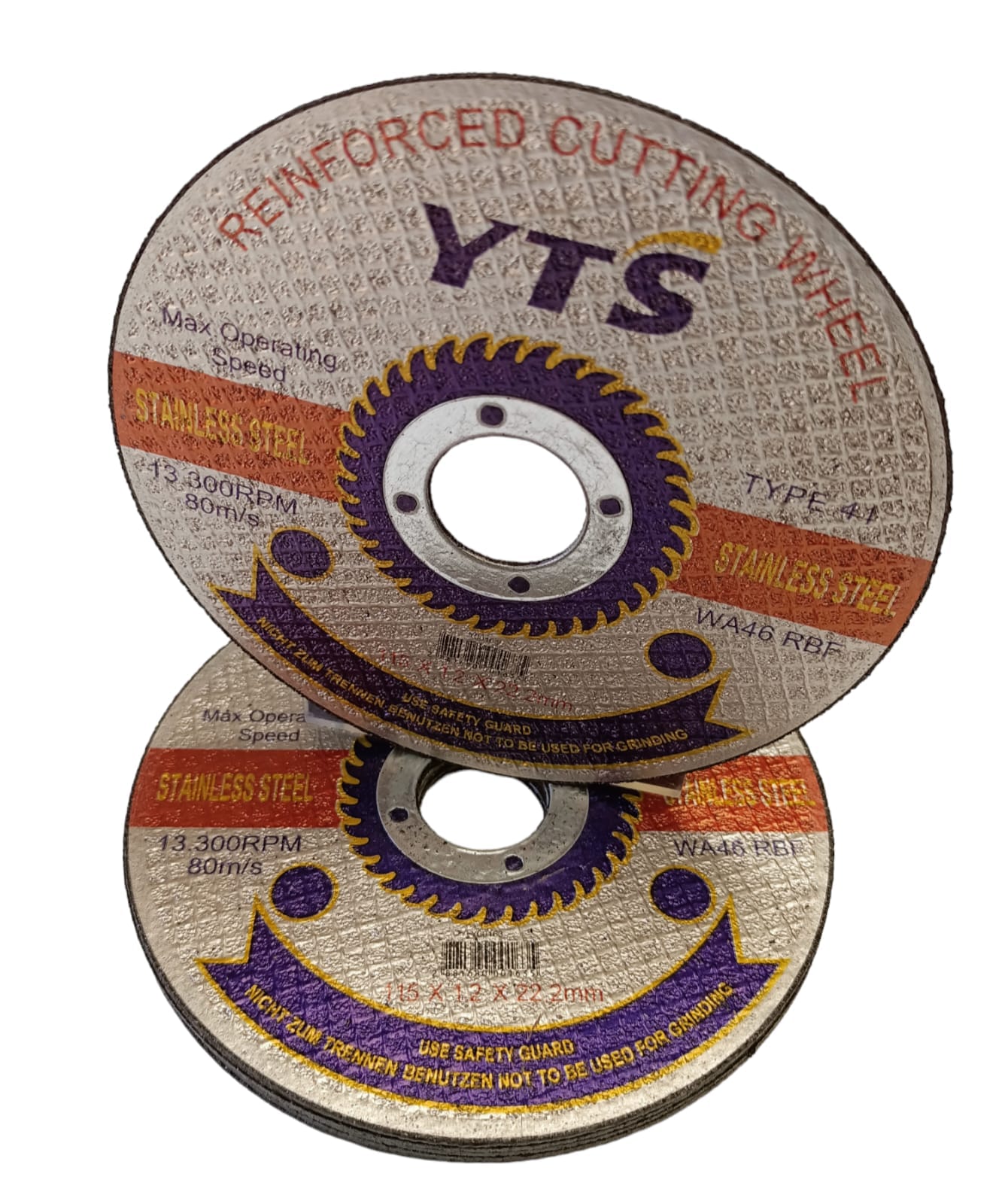 Pack 50 Discos De Corte 4 1/2 1mm YTS - Imagen 2