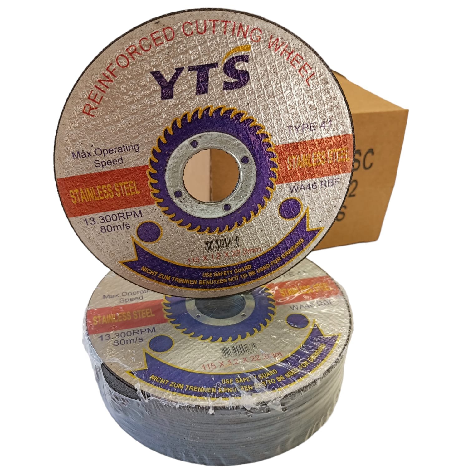 Pack 50 Discos De Corte 4 1/2 1mm YTS