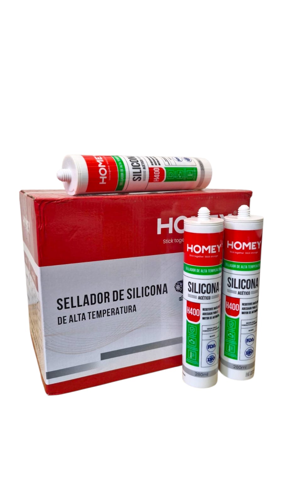 Silicona Roja Alta Temperatura EMBALAJE