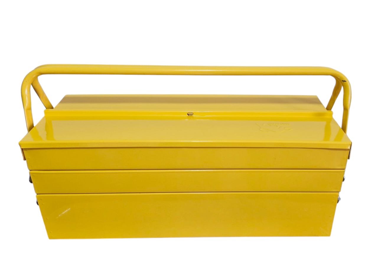 Caja Herramienta Articulada Metálica AMARILLA - Imagen 2