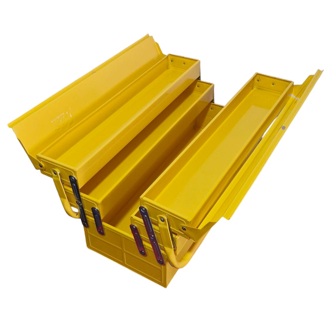 Caja Herramienta Articulada Metálica AMARILLA - Imagen 3
