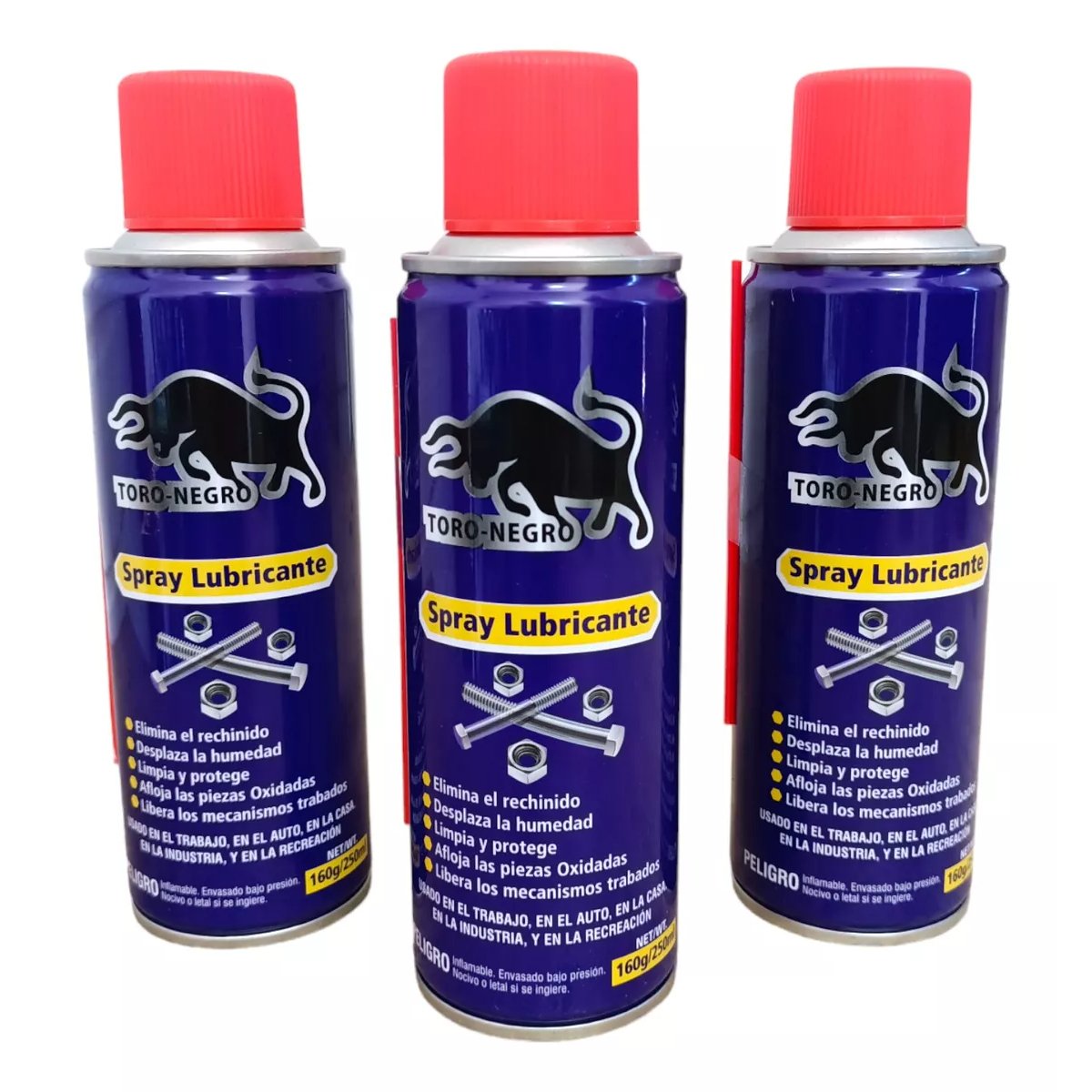 pack 3 lubricantes w40