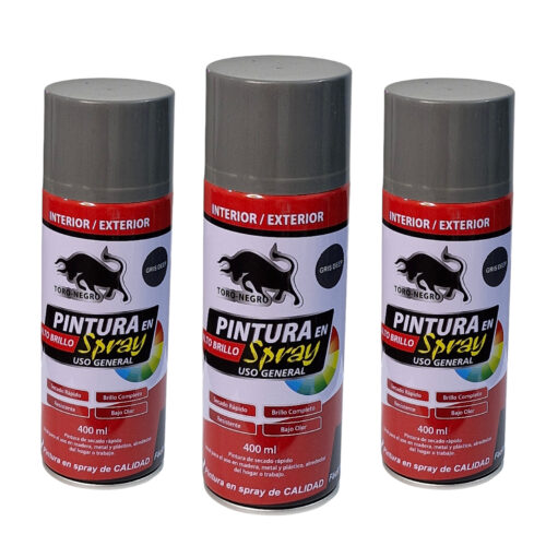 3 Pack Spray GRIS DEEP 400ml