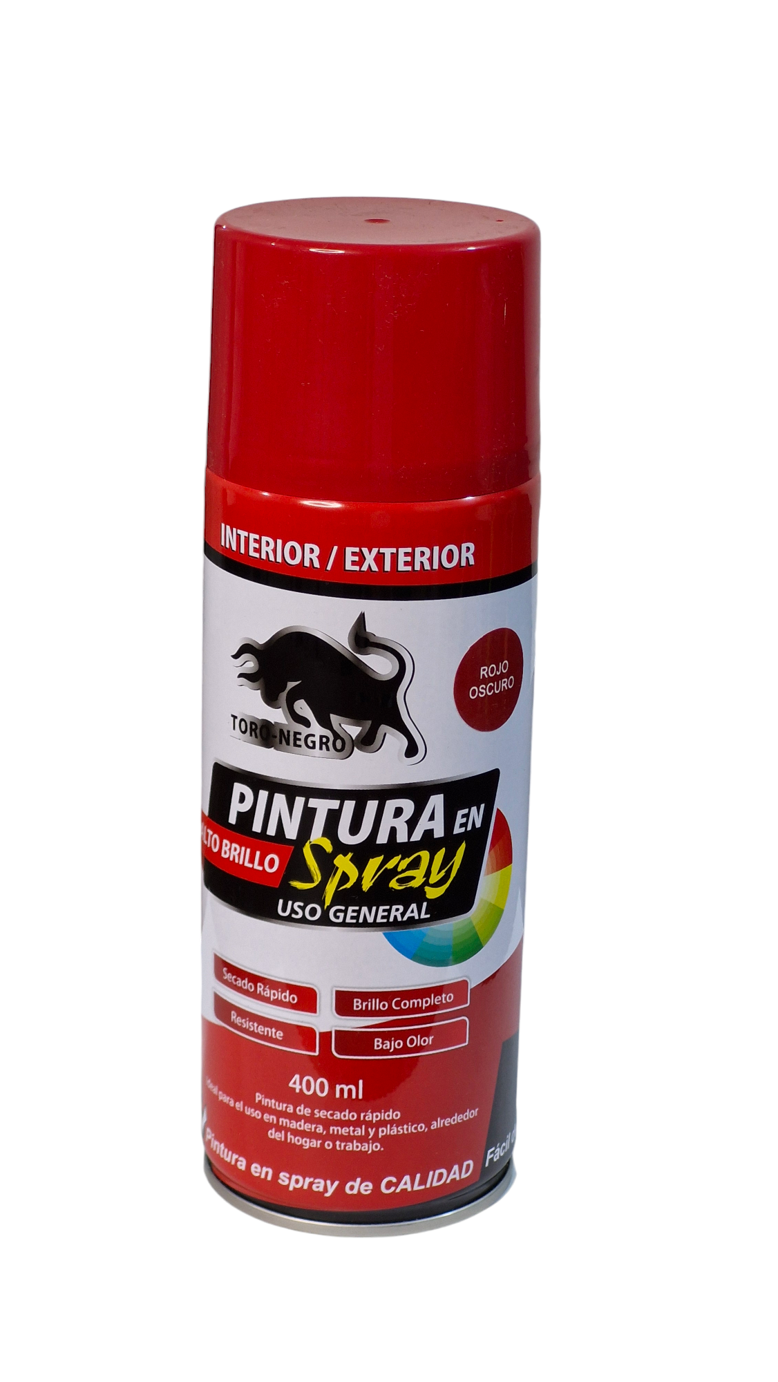 Pintura Spray Rojo Toro Negro 400ml