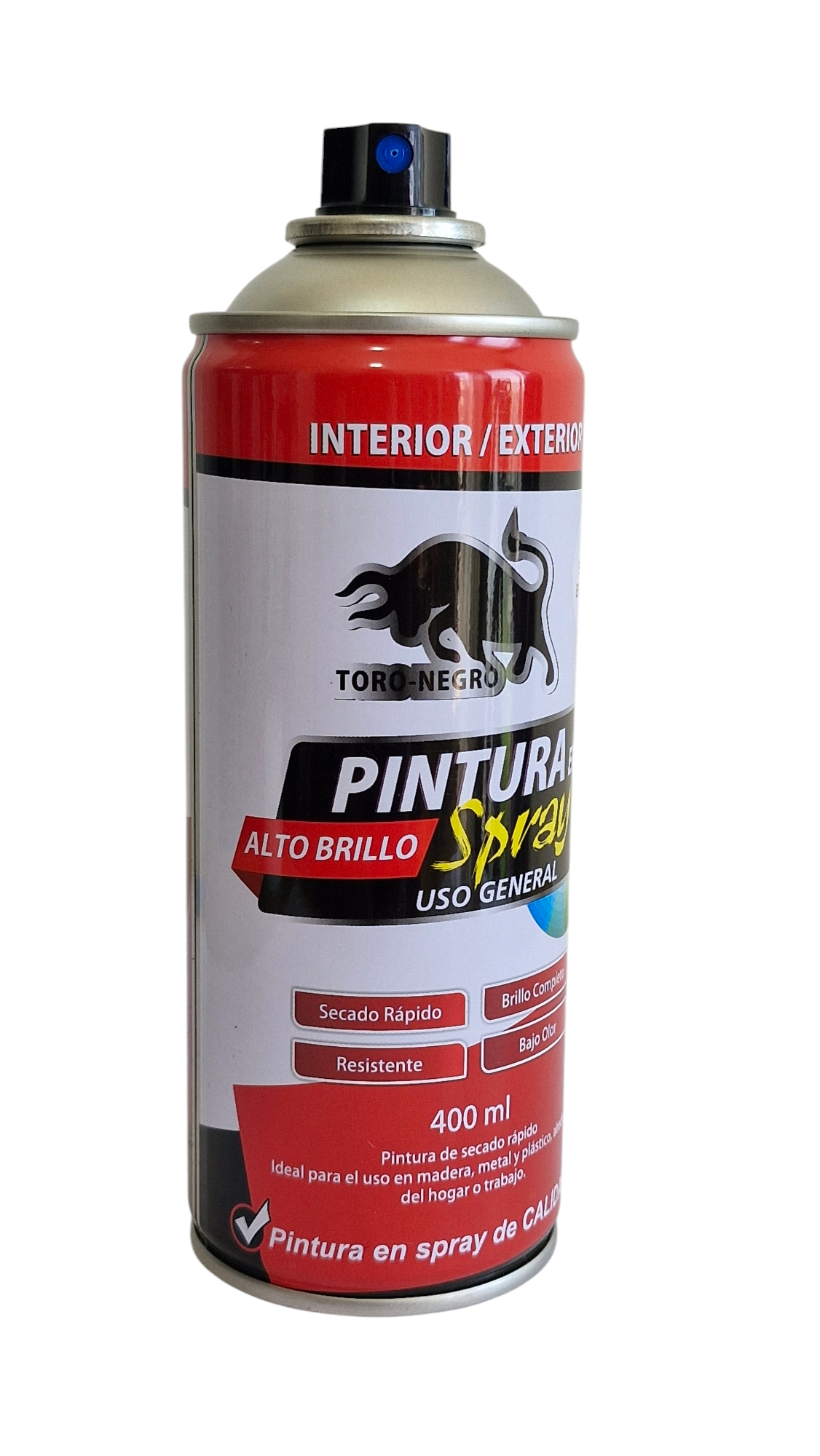 3 Pack Spray NEGRO BRILLANTE 400ml - Imagen 5