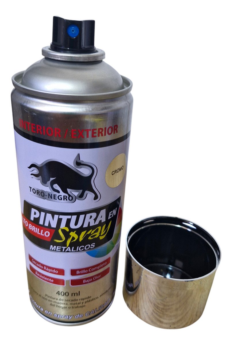 3 Pack Pintura En Spray CROMO 400ml - Imagen 4