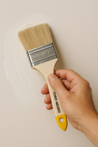 Brocha Para Pintar 2 Pulgada 50mm Mango Madera Beige - Imagen 4