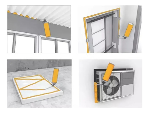 Sellador Espuma Expansiva Poliuretano 750ml Caja 24 Unidades - Imagen 4