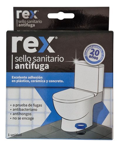 Sello Sanitario Antifuga Rex Wc 20 Años Durabilidad - Imagen 3
