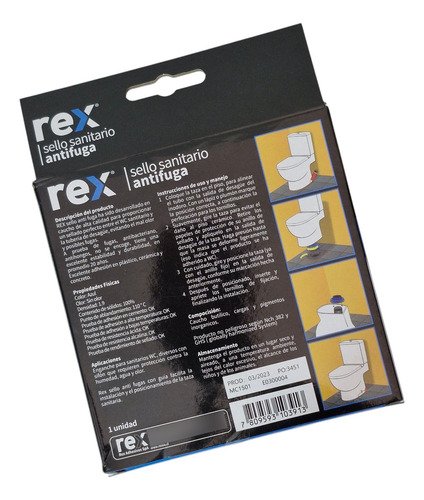 Sello Sanitario Antifuga Rex Wc 20 Años Durabilidad - Imagen 6