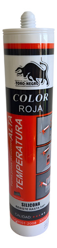 Silicona Alta Temperatura 300 Ml Roja Sellante Sellador