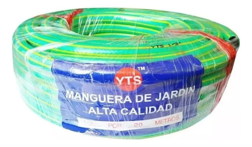 Manguera Jardín Flexible 1/2 Pulgada 20 Mts Reforzada Color Verde/amarillo - Imagen 3
