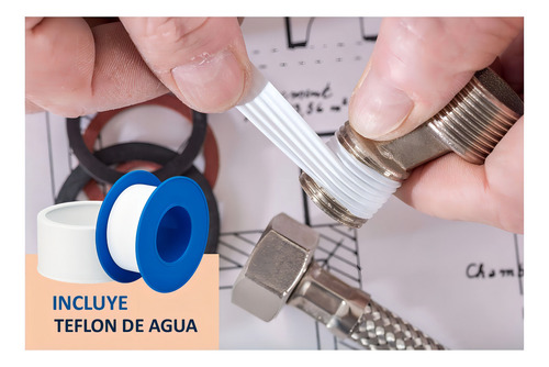 Llave Grifo Monomando Lavamanos Para Baño Color Negro Acabad Negro Mate - Imagen 6