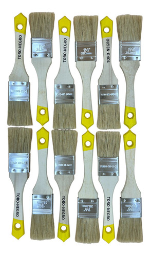 Brocha 1 1/2 Pulgada Pack 12 Unidades Amarillo