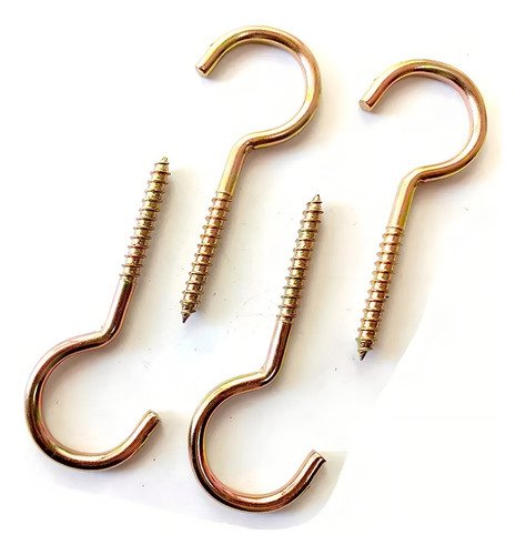 Cancamo Abierto #6 De 50mm Tornillo Gancho Perno Ojo 144 Pcs - Imagen 3