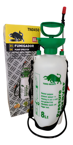 Tanque Fumigador 8 Litros Bomba Para Fumigar Spray Rociador Blanco