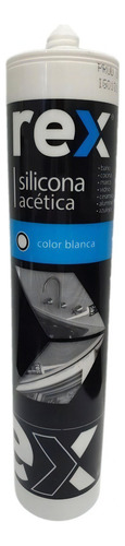 Caja 12 Silicona Acetica Baño Cocina Blanca Rex 300 Ml - Imagen 4