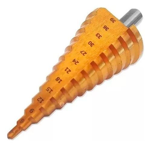 Broca Conica Escalonada Pino Perfora 4 A 39mm Paso A Paso - Imagen 4