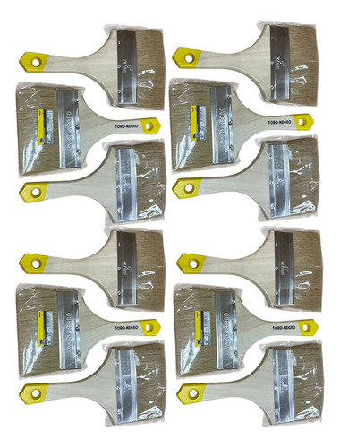 Brocha 5 Pulgada Pack 12 Unidades - Amarillo Amarillo
