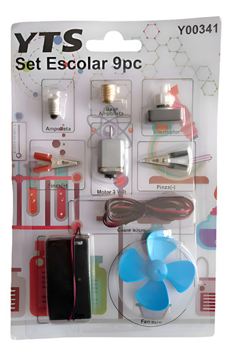 Kit Circuito Eléctrico Escolar 9 Piezas Yts