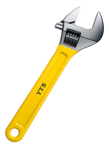 Llave Francesa Ajustable 10 Pulgadas Amarillo