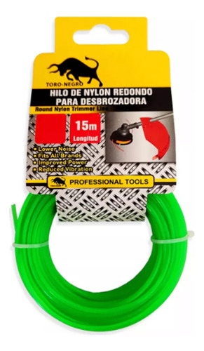 Hilo Nylon Verde 3mm 150m Rollo Cortar Pasto Cortacésped Amarillo - Imagen 5