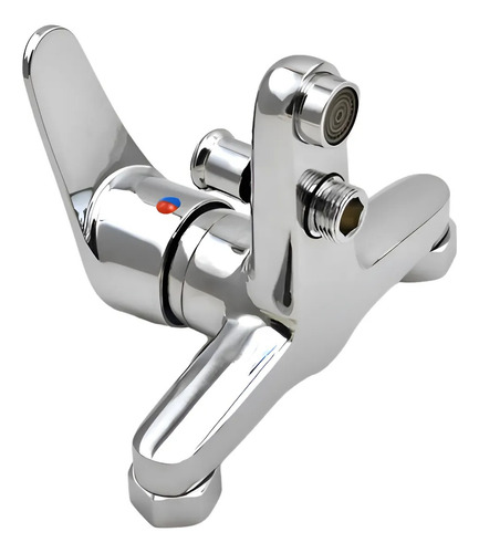 Llave Tina Ducha Monomando Cromada Mas Flexible Plateado - Imagen 4