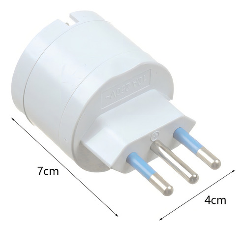 Adaptador Eléctrico Schuko 10a 250v 1500w Certificado Sec - Imagen 4