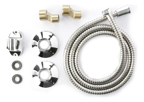 Llave Tina Ducha Monomando Cromada Mas Flexible Plateado - Imagen 7