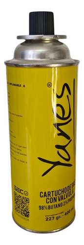 4 Gas Butano Cartucho 227 Gr Yanes Para Soplete O Cocinilla - Imagen 3