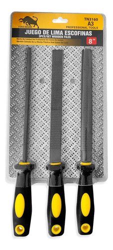 Juego Limas Escofinas - Para Madera - 8 Pulgada - 3 Pcs T. N - Imagen 4