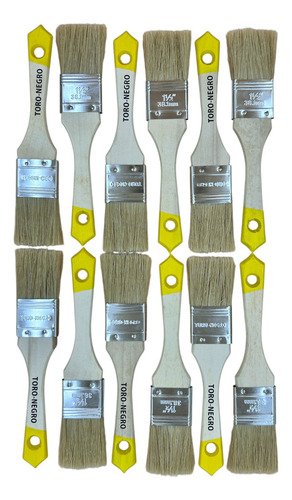 Brocha 1 1/2 Pulgada Pack 12 Unidades Amarillo Amarillo