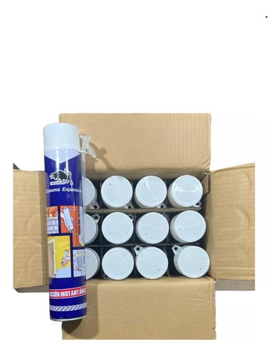 Caja 12 Sellador Espuma Expansiva 750ml Poliuretano Aislante