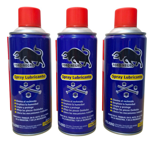 3 Pack Aceite Lubricante Multiuso W40 Tarro 400ml