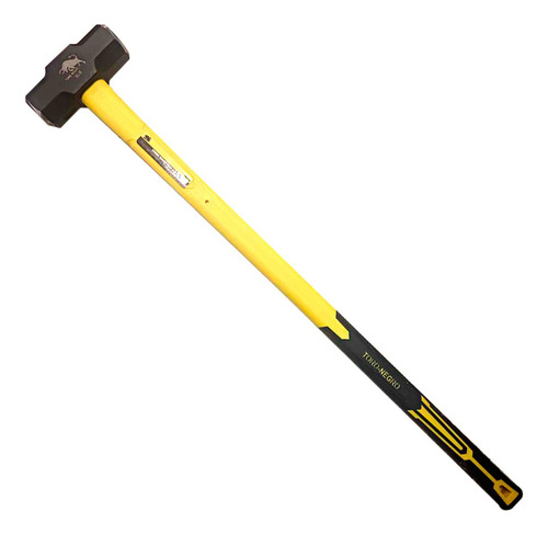 Combo Martillo Mazo Maceta 6 Libras Mango Fibra 90 Cm
