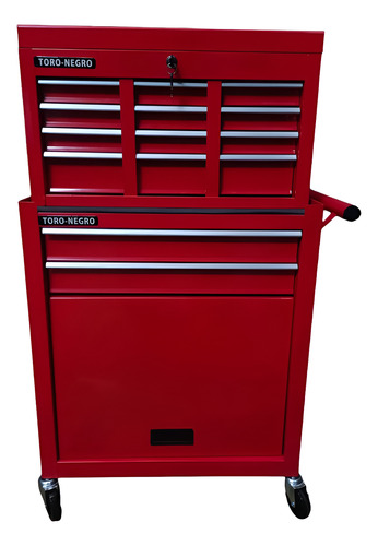 Gabinete Caja Para Herramientas 10/c Metálico Profesional. Color Rojo