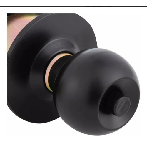 Cerradura Pomo Chapa Manilla + Cerrojo Seguridad Para Bodega Color Negro - Imagen 4