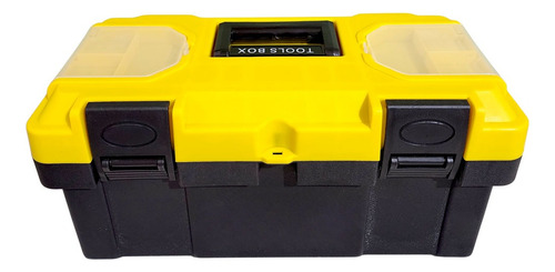 Caja Porta Herramienta Plástica 19 Pulgadas Yts Color Amarillo Y Negro