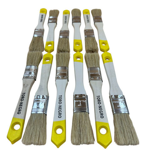Brocha 1 Pulgada Pack 12 Unidades Amarillo