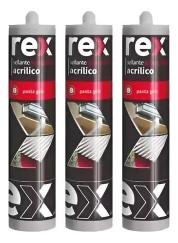 Silicona Tapagoteras Rex Sellante Gris - Imagen 3