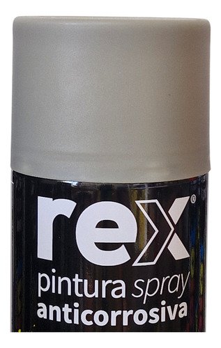 Pintura Spray Anticorrosivo Uso General Gris 400ml Rex - Imagen 3