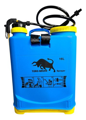 Fumigador Pulverizador De Espalda 16 Litros Azul - Imagen 3