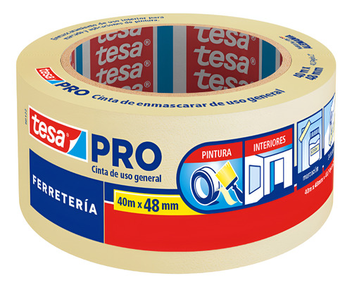 Cinta De Enmascarar 48mm X 40mts Papel Masking Tape