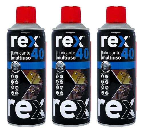 3 Pack Aceite Lubricante Multiuso W40 Tarro 400ml Rex 30401