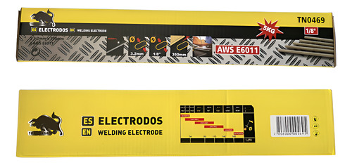 Electrodo Soldadura 6011 1/8 Caja De 5 Kg Punta Gris
