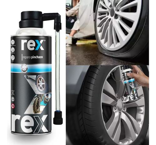 Repara Pinchazo Antipinchazo 450ml Rex 30012 Emergencia Sos - Imagen 4
